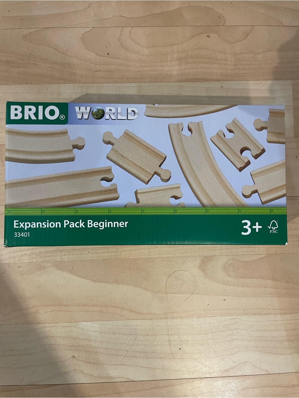 BRIO World Expansion Pack Beginner - Natural Wood Tracks
